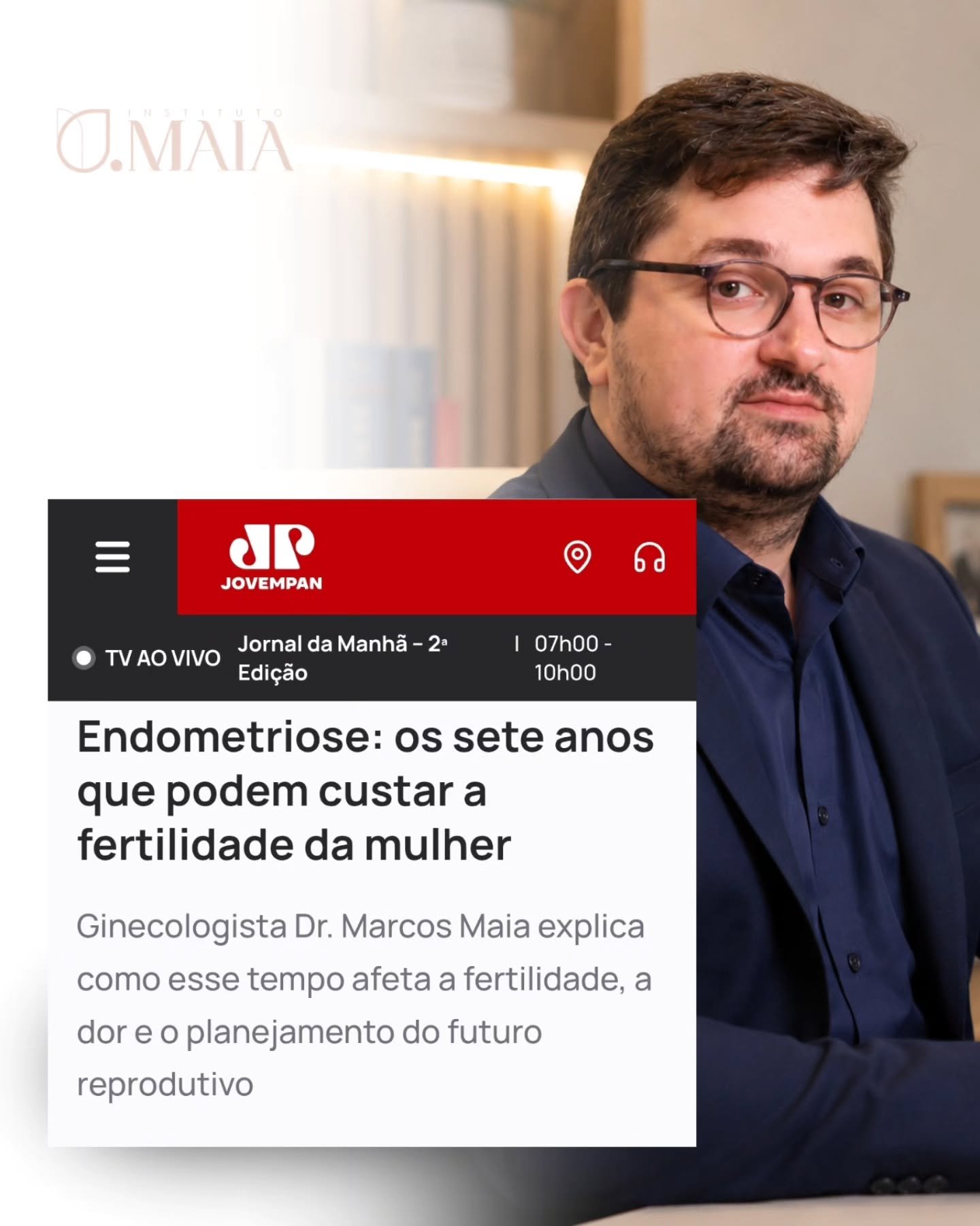 Publicação do Instituto Maia no Instagram